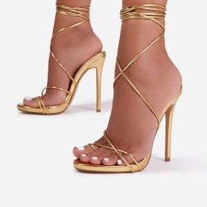 Lace-Up Platform Heels